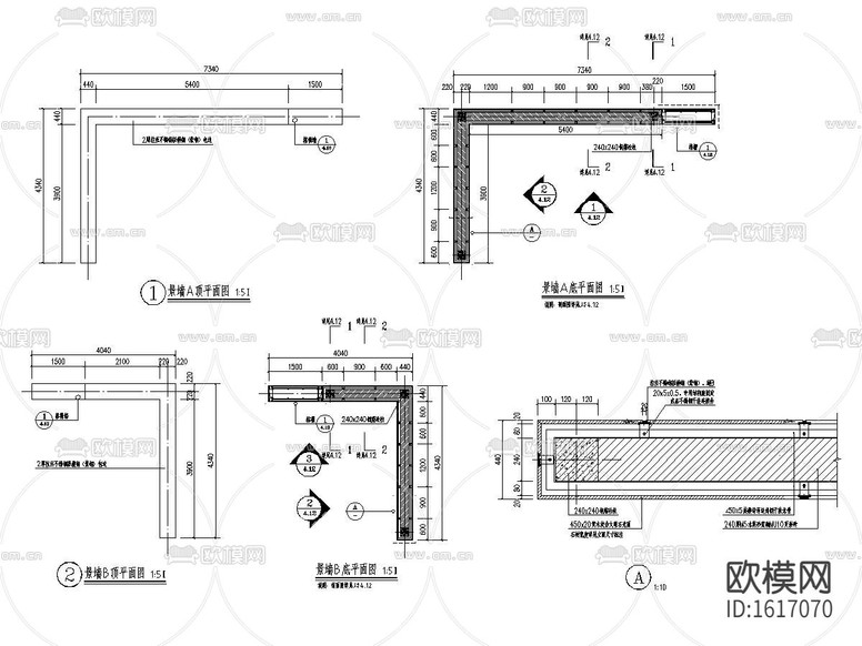 小区景观cad施工图下载(渲染图9)