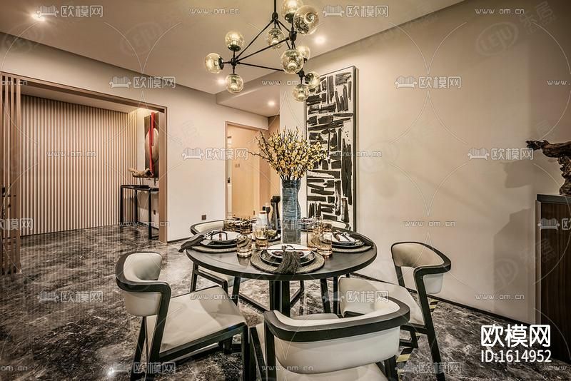 样板间cad施工图下载（渲染图5）