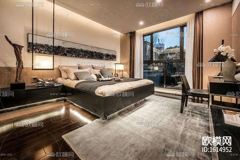 样板间cad施工图下载（渲染图2）