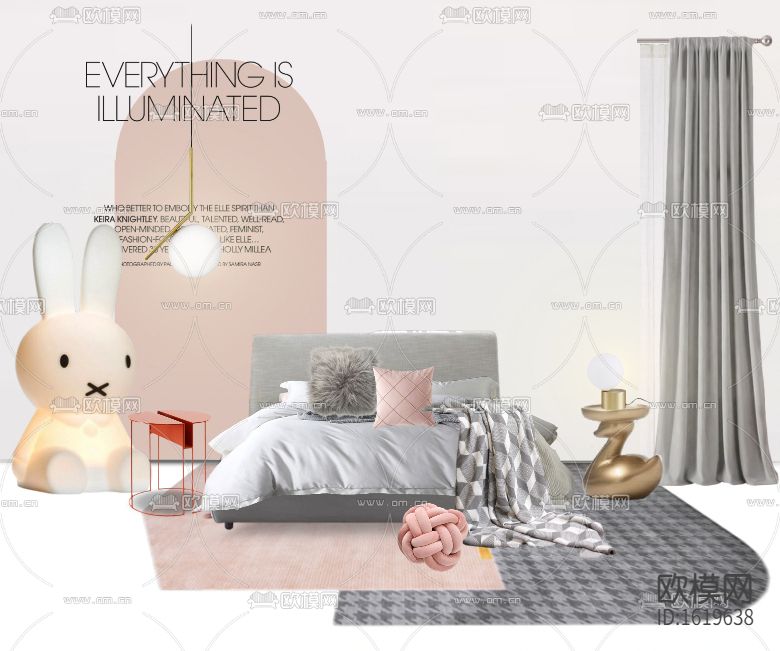 北欧创意小清新儿童卧室