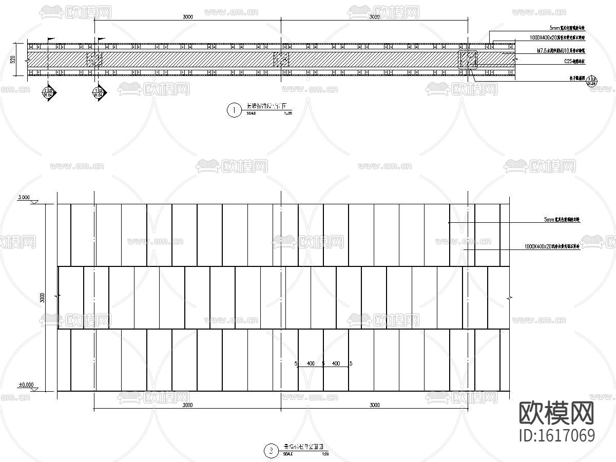 小区景观cad施工图