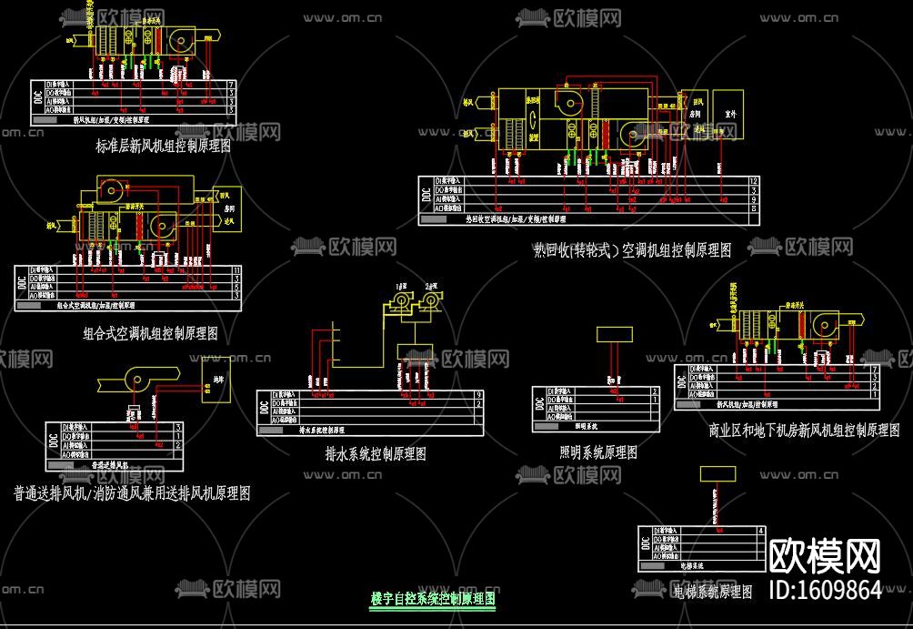 酒店弱电智能化系统cad施工图下载（渲染图4）