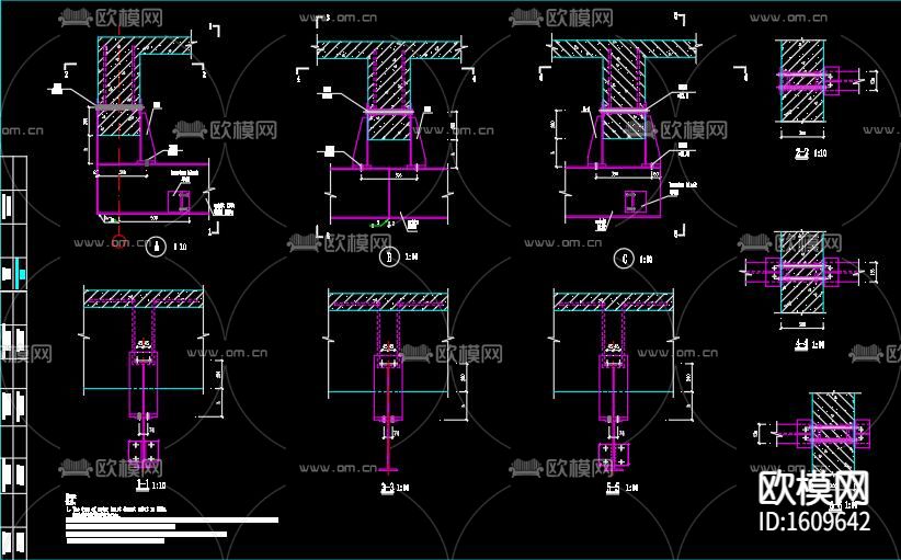 单层混凝库房带屋顶设备cad施工图下载（渲染图2）