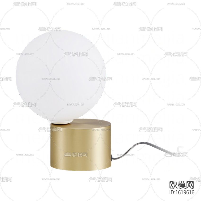 现代创意金属玻璃台灯下载