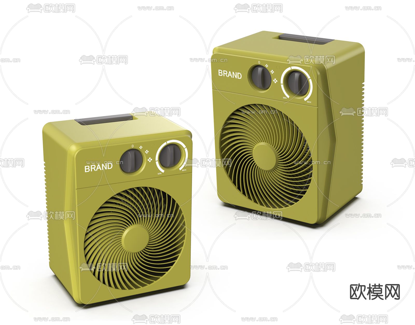 现代迷你暖风机3d模型下载
