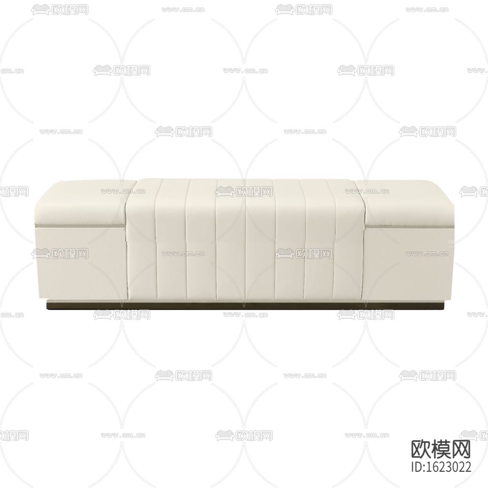 现代简约白色皮革金属沙发凳下载