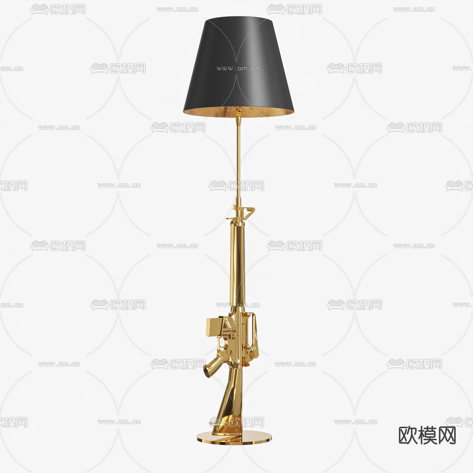 FLOS 现代步枪落地灯3d模型下载