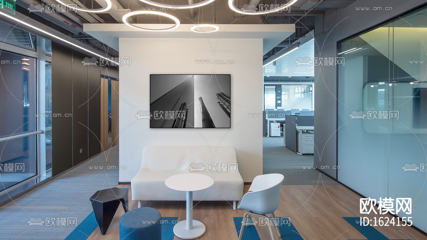 装饰图纸CAD&PDF+机电图纸CAD+官方摄影下载（渲染图5）