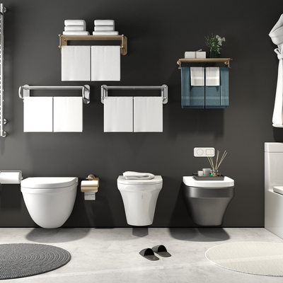  现代马桶su模型 