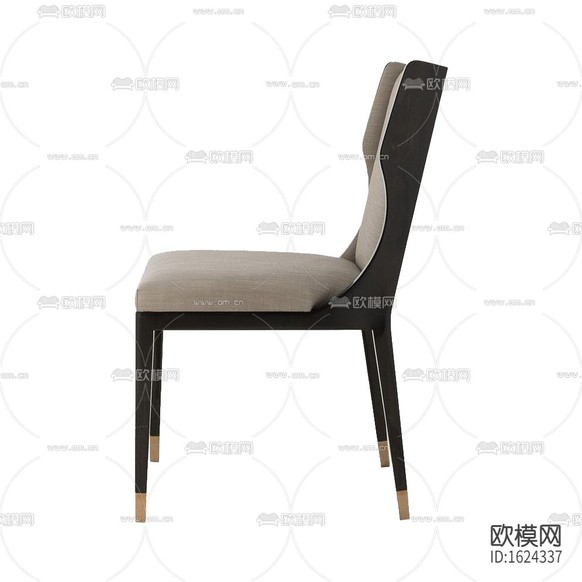 現(xiàn)代輕奢實木布藝餐椅下載