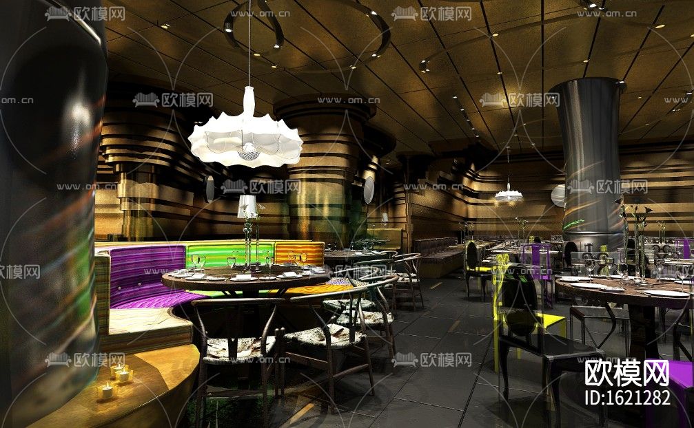 餐饮空间cad施工图