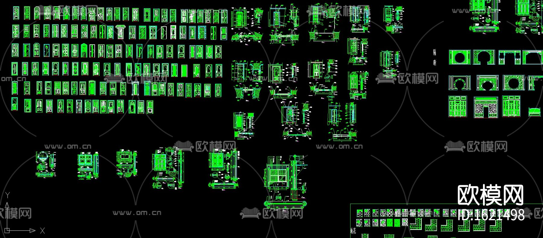 中式古建cad图库下载（渲染图3）