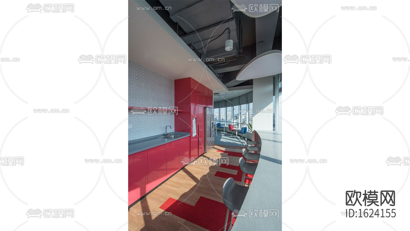 装饰图纸CAD&PDF+机电图纸CAD+官方摄影下载（渲染图3）