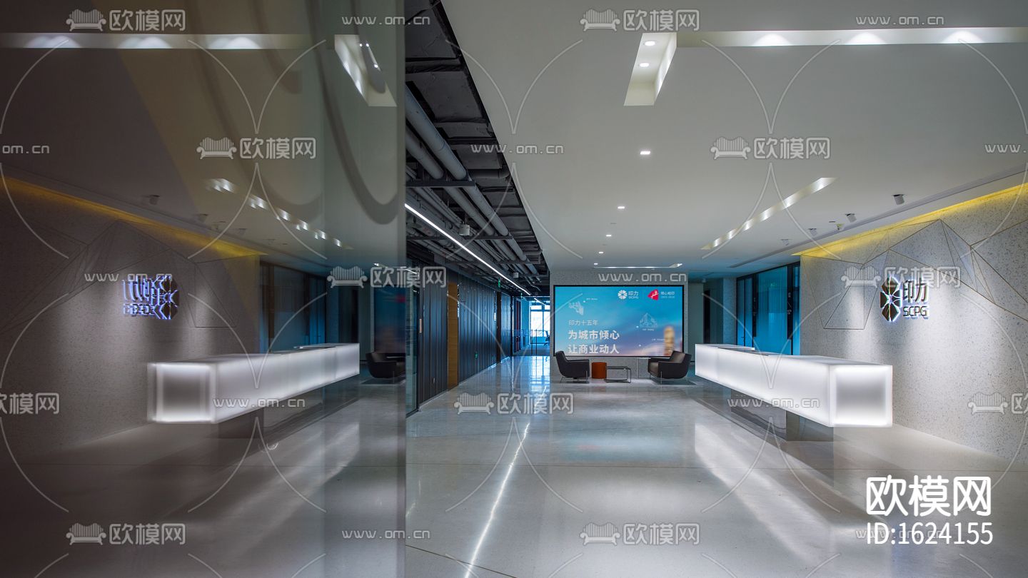 装饰图纸CAD&PDF+机电图纸CAD+官方摄影下载（渲染图1）