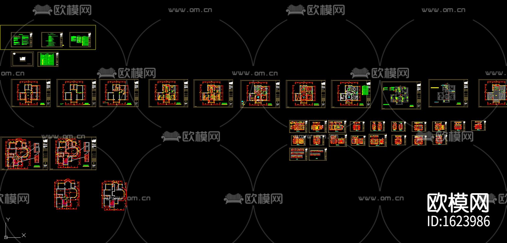 住宅装修施工图下载（渲染图5）