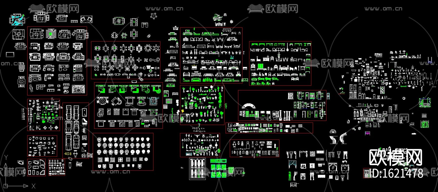 室内cad超全图库下载