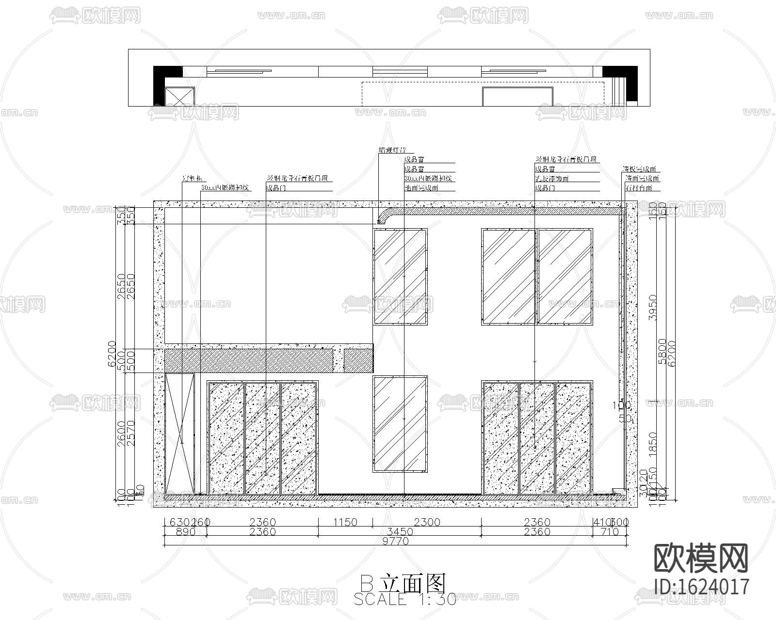 现代别墅私宅设计施工图下载（渲染图4）