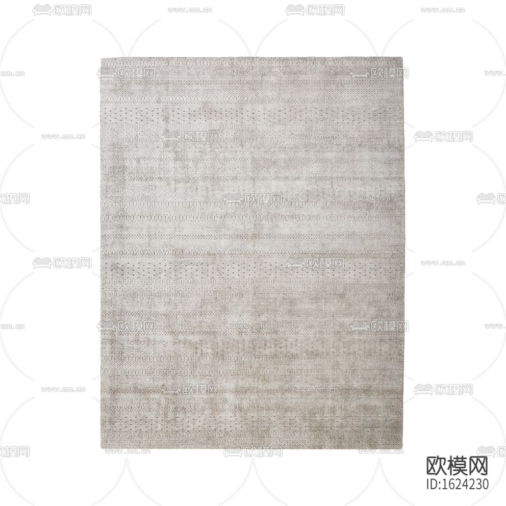 现代简约创意灰白色布艺地毯下载