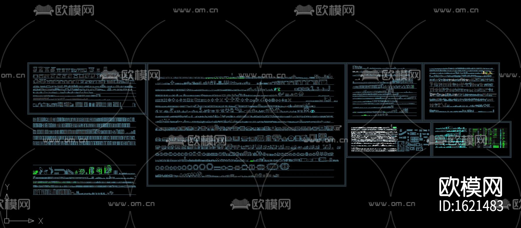 室内cad图库下载（渲染图2）