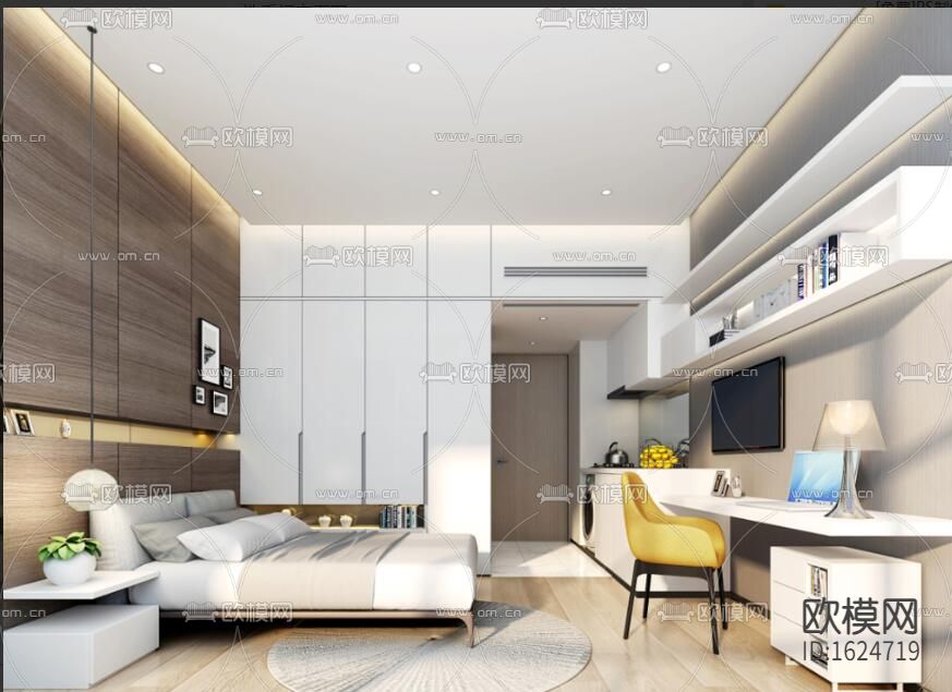 25平米样板间下载（渲染图8）