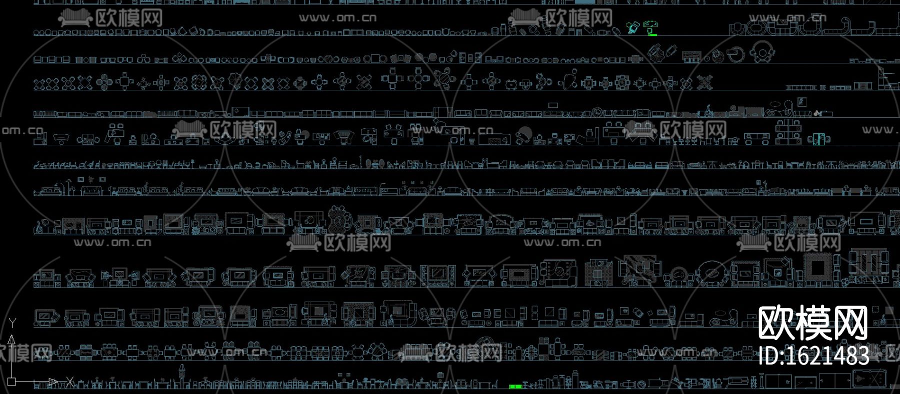 室内cad图库下载（渲染图1）
