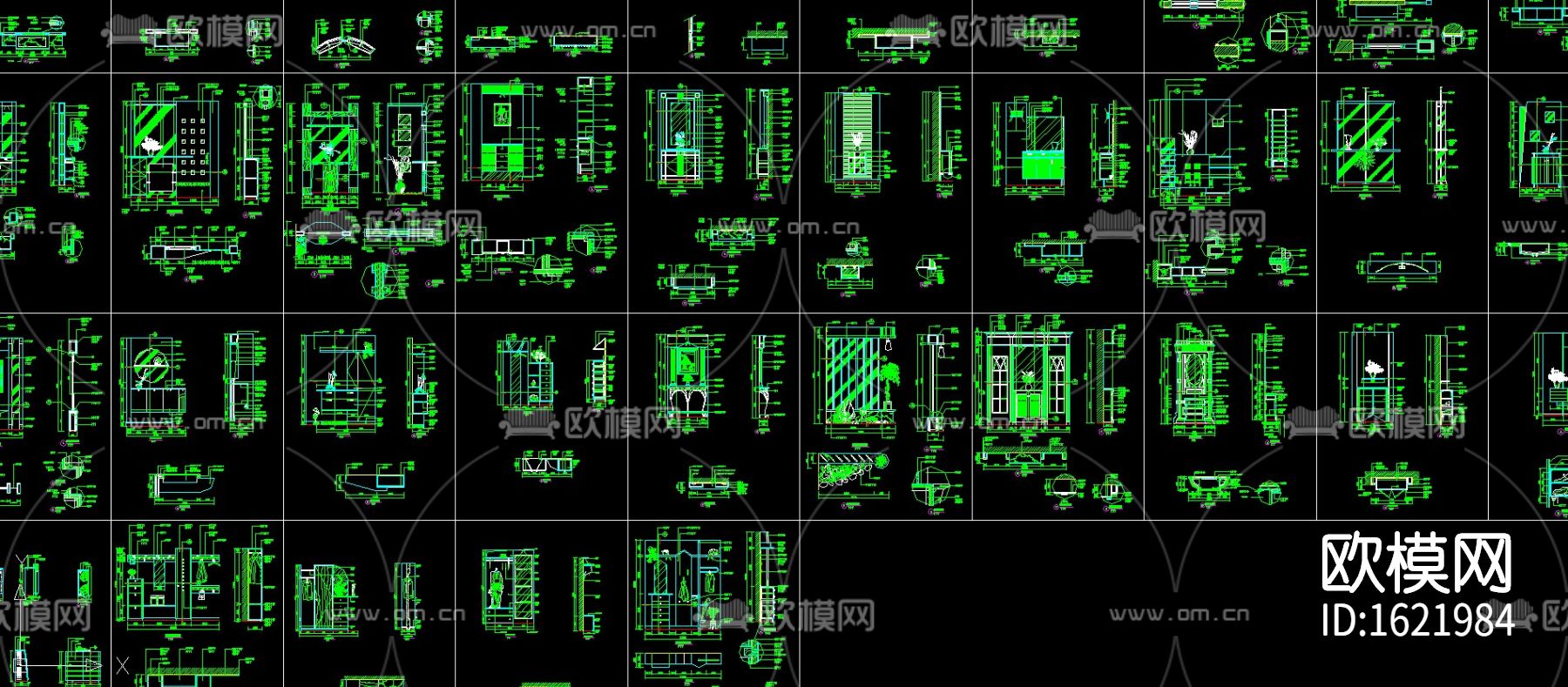 室内玄关节点大样图下载