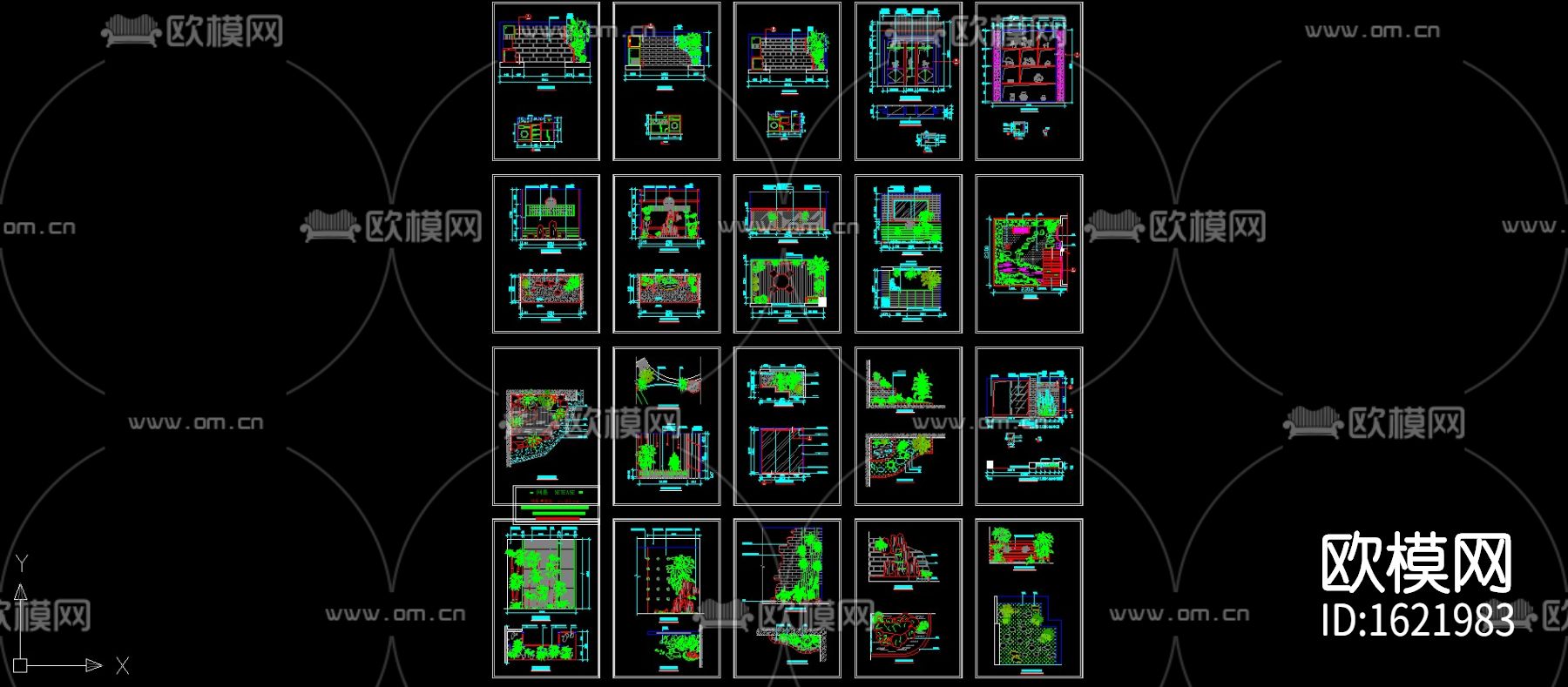 室内景观小品图库下载（渲染图1）