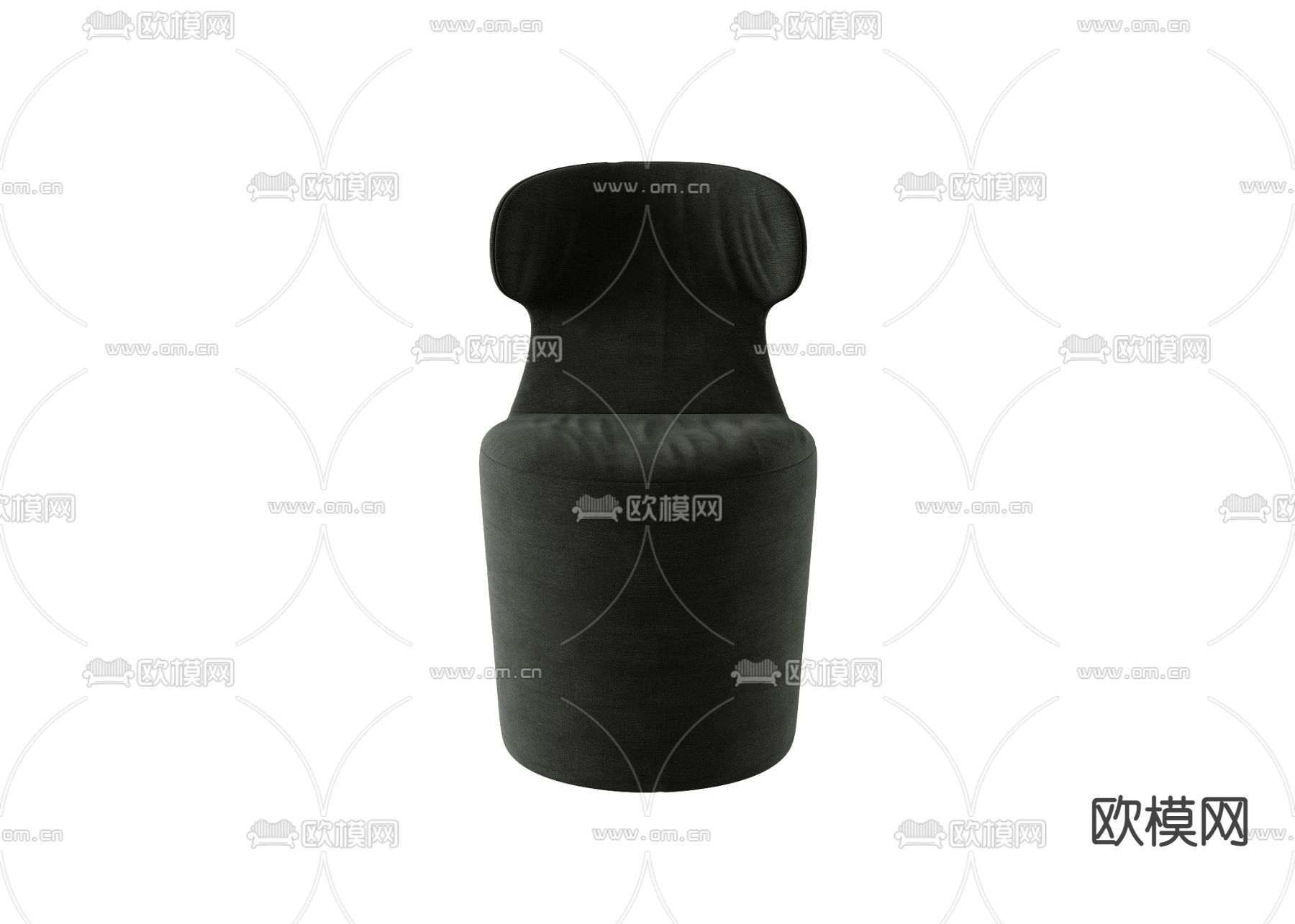 现代布艺休闲沙发3d模型下载