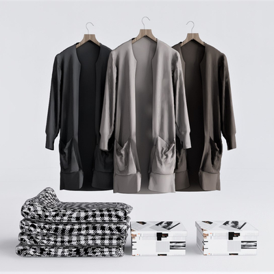  现代服装外套su模型 