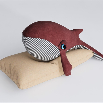  现代毛绒玩具su模型 