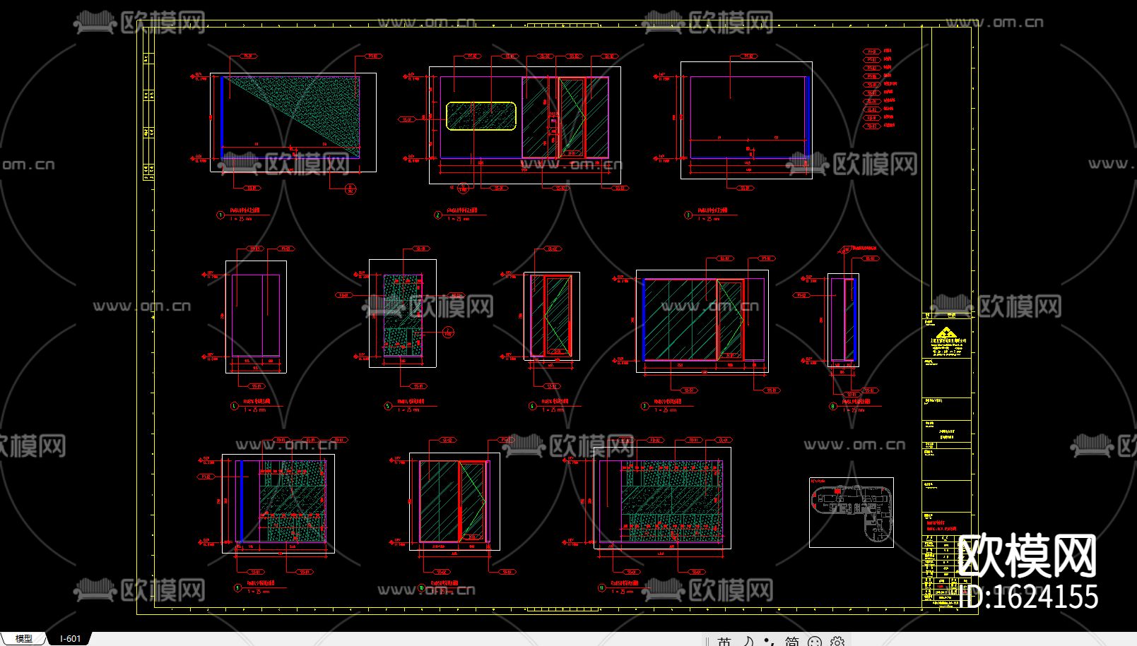 装饰图纸CAD&PDF+机电图纸CAD+官方摄影下载（渲染图7）