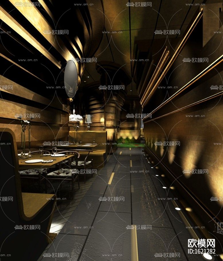 餐饮空间cad施工图