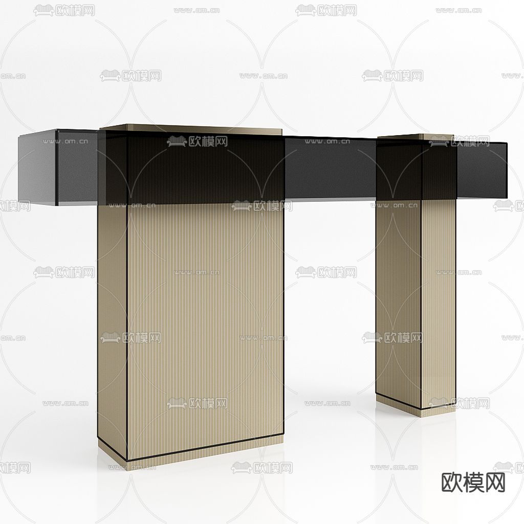 现代玄关端景条案3d模型