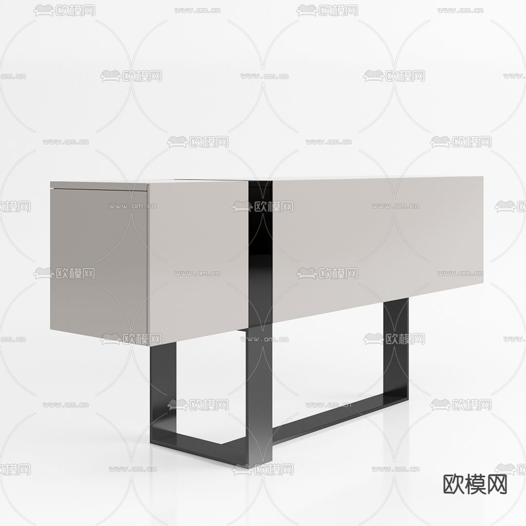 现代玄关端景条案3d模型