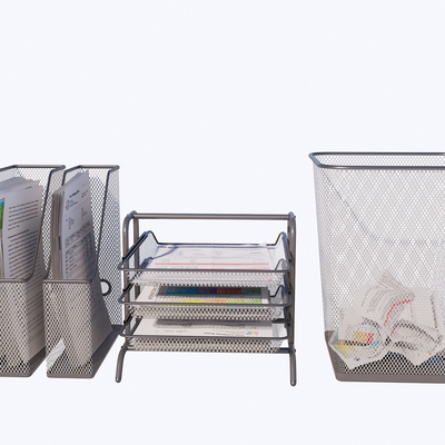  现代办公用品su模型 