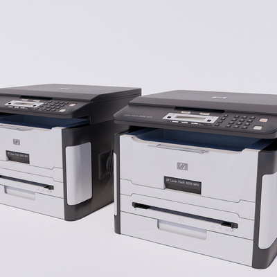  现代打印机su模型 