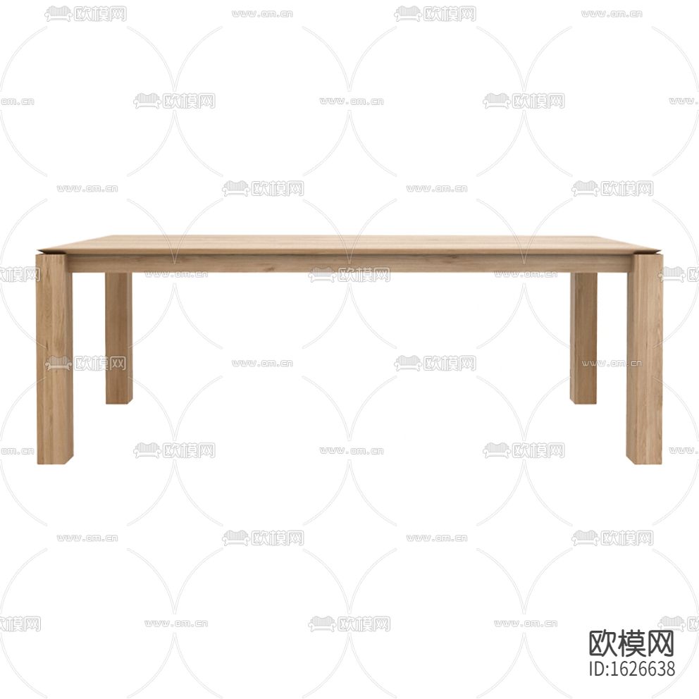 北欧简约原木咖啡桌