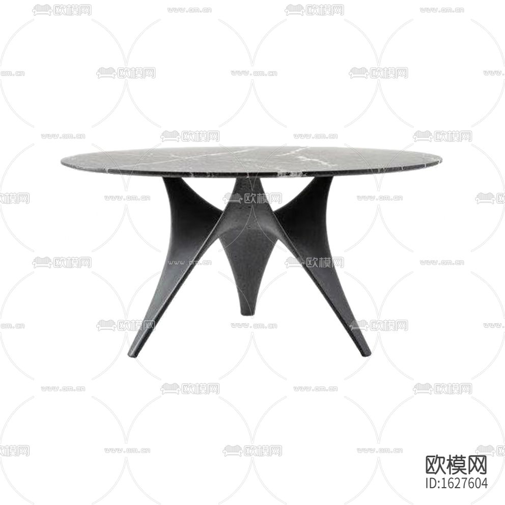 现代极简创意大理石餐桌下载