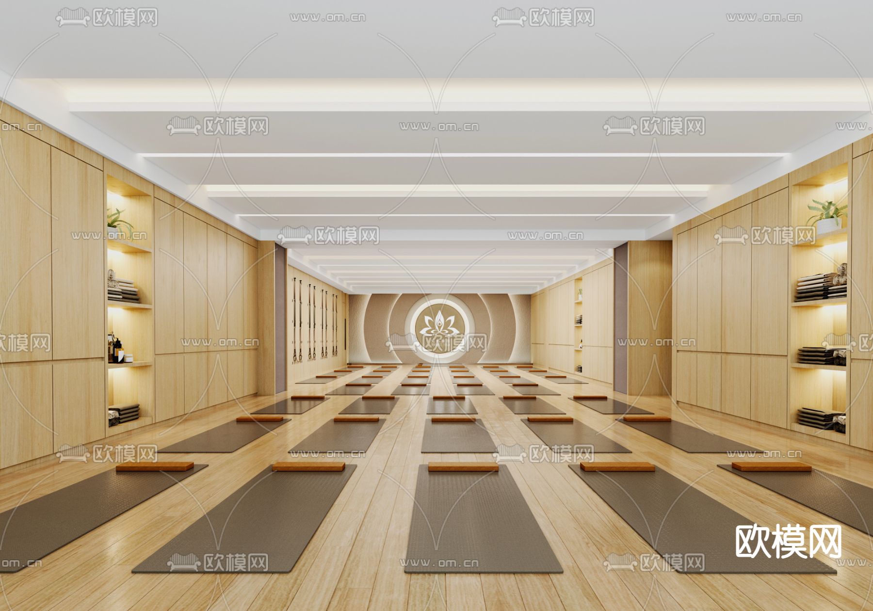 现代瑜伽房3d模型