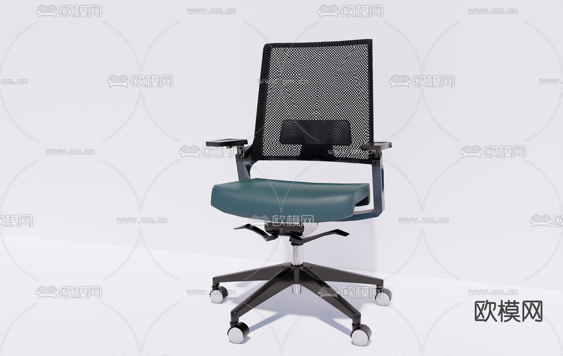 现代办公椅su模型下载（渲染图1）