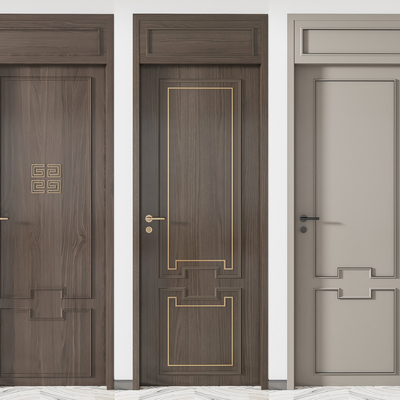 新中式构件3d模型-3dmax模型免费下载-欧模网