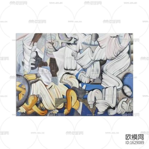現(xiàn)代輕奢創(chuàng)意色彩抽象畫下載