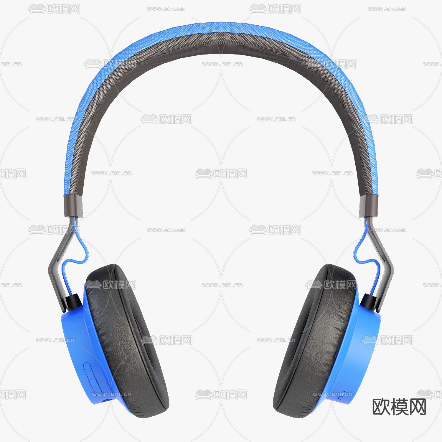 现代头戴式耳机3d模型