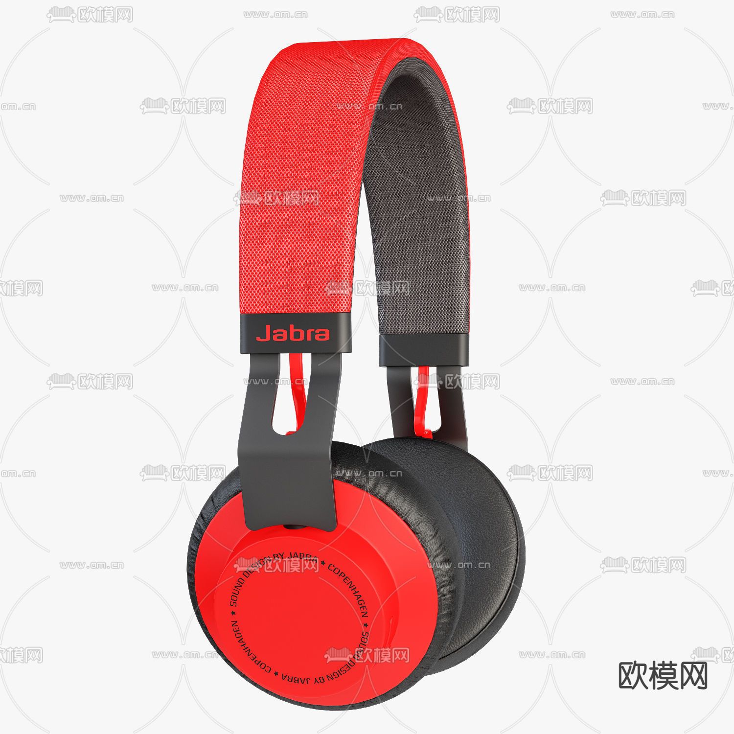 现代头戴式耳机3d模型