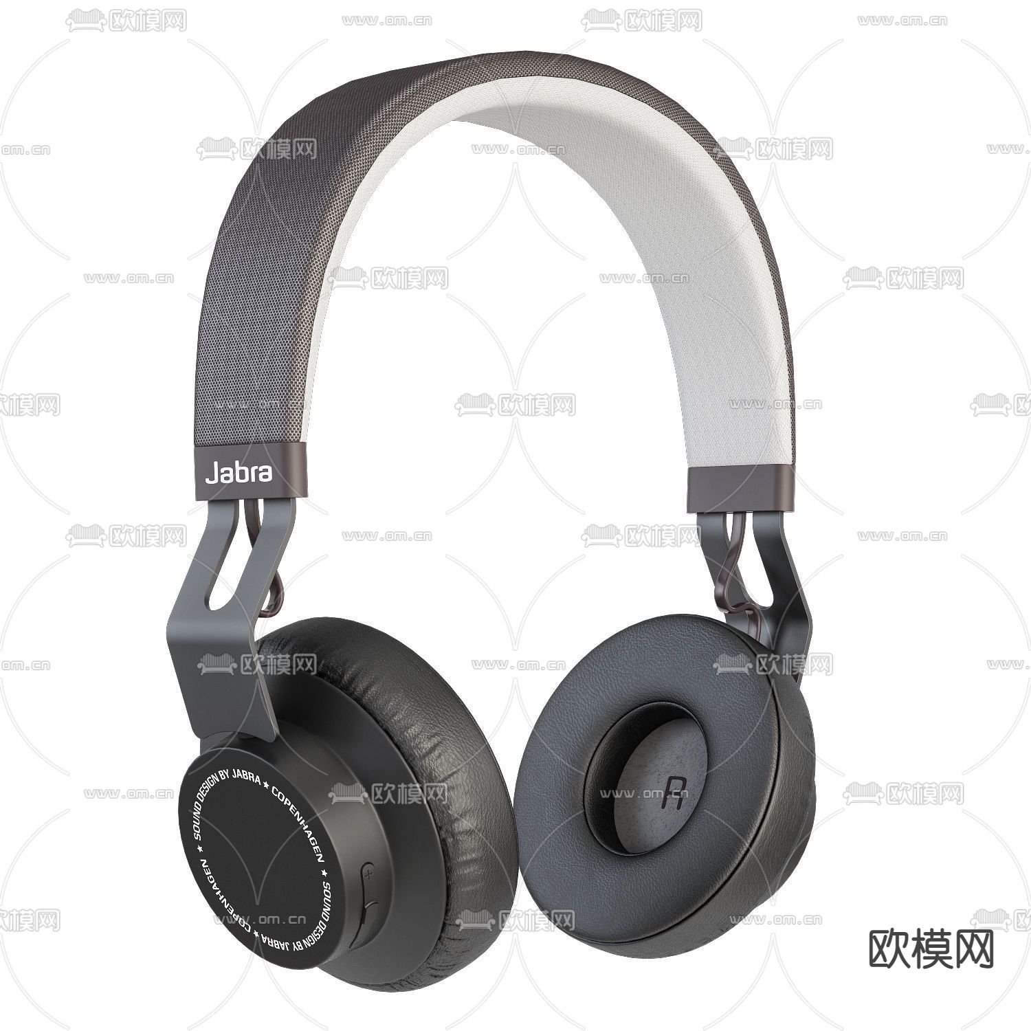 现代头戴式耳机3d模型
