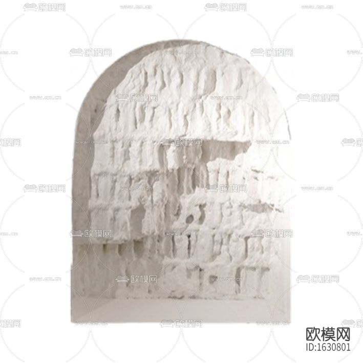 北欧古典不规则石膏壁龛