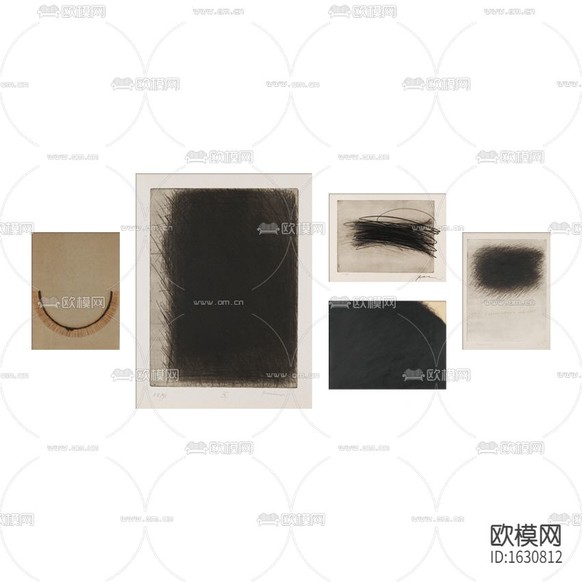 现代创意几何线条装饰画下载
