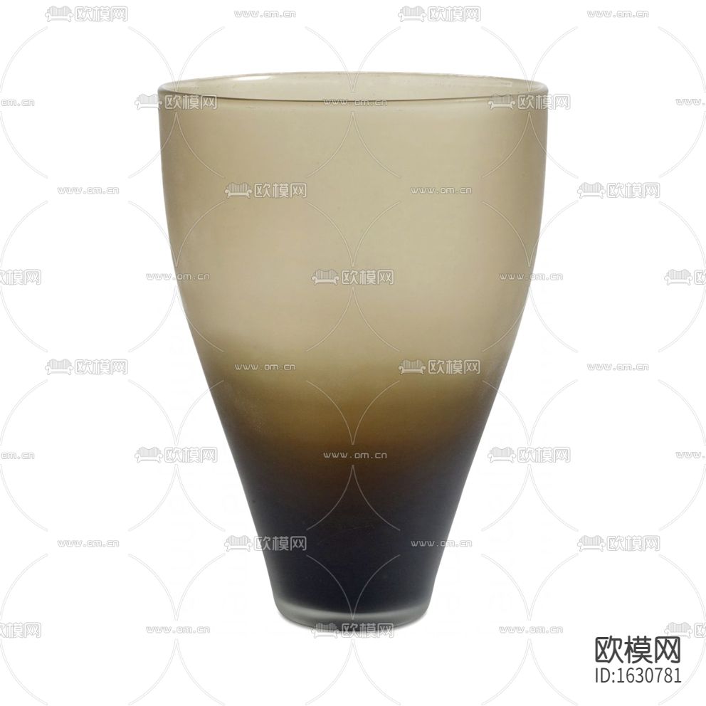 现代简约创意渐变色玻璃花瓶下载