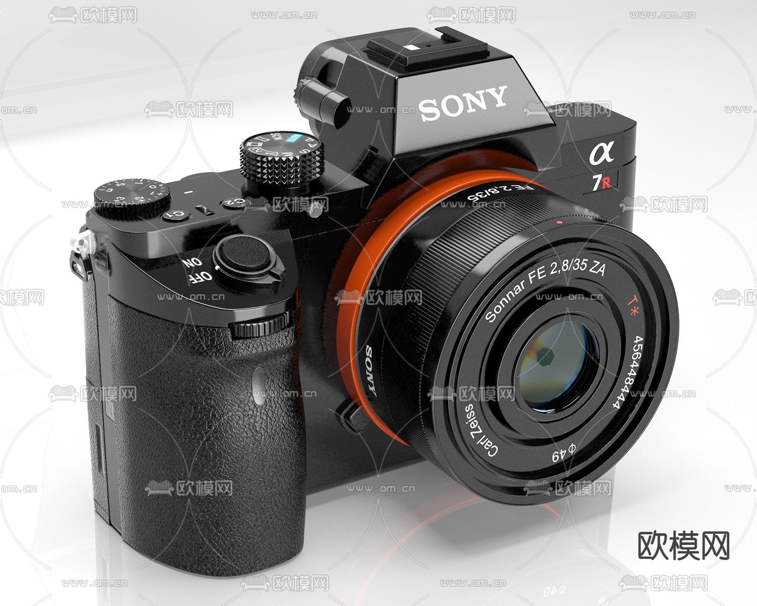 现代索尼数码相机3d模型下载（渲染图1）