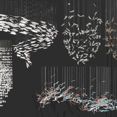  现代轻奢装饰灯su模型 